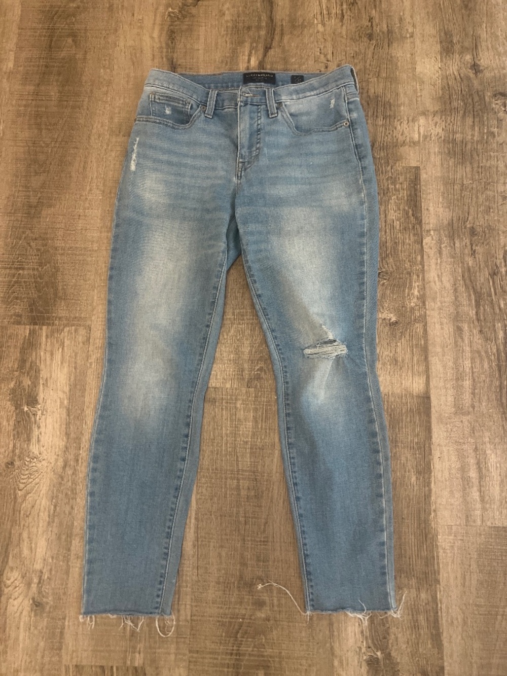 Lucky brand Ava mid rise ankle skinny light wash jeans